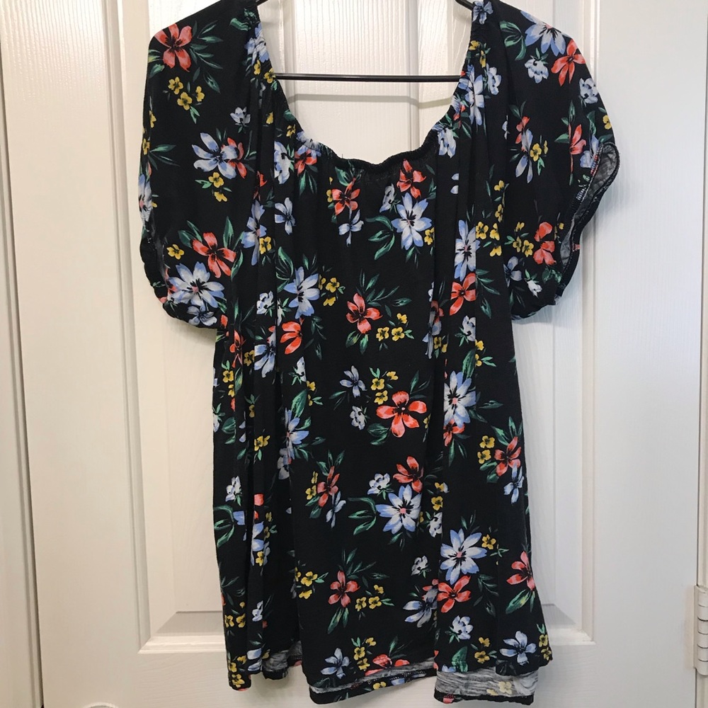 Old Navy Floral Off Shoulder Top